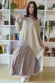 Paloma Pouf Layering Dress Mocha